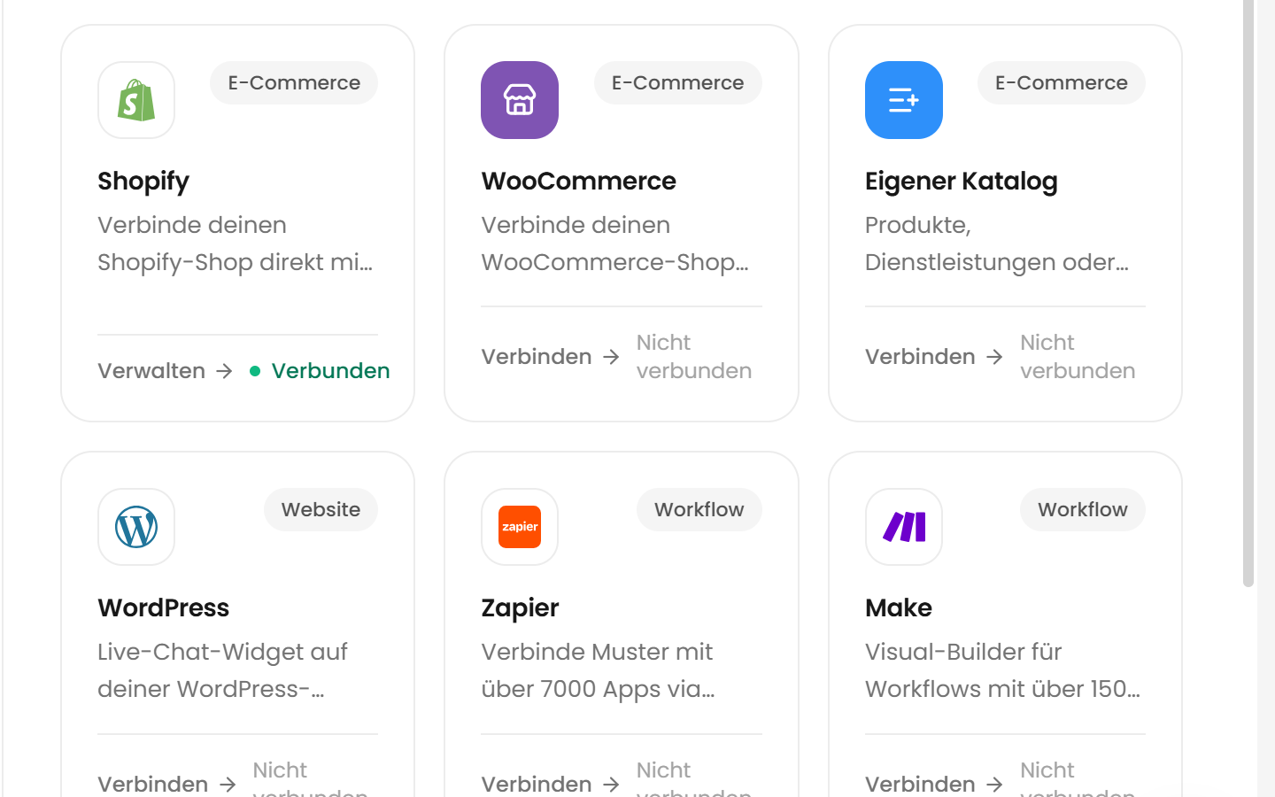 Integrationen & API